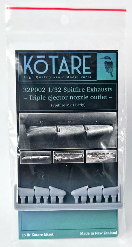 Kotare K32P002 1:32 Supermarine Spitfire Mk.Ia exhaust