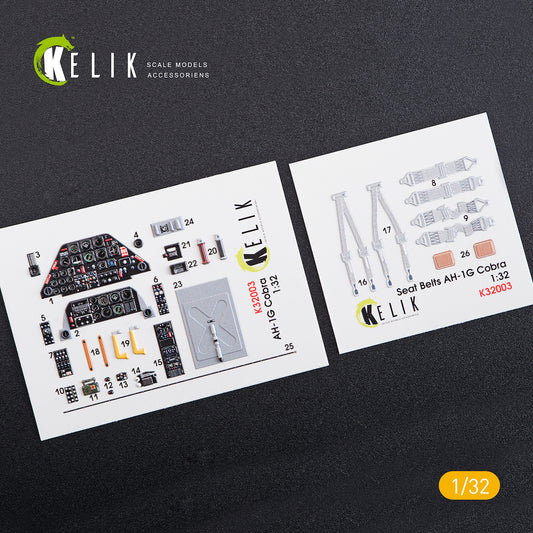 Kelik K3D32003 1:32 Bell AH-1G Cobra interior