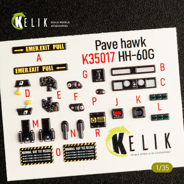 Kelik K3D35017 1:35 Sikorsky HH-60G Pave Hawk interior