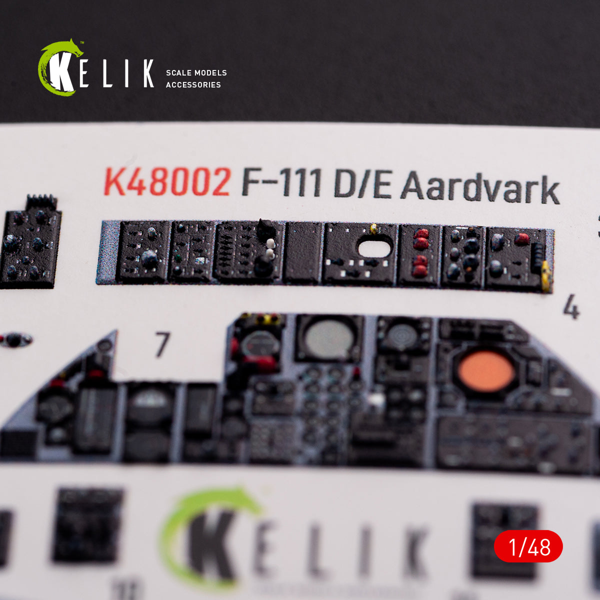 Kelik K3D48002 1:48 General-Dynamics F-111D/F-111E Aardvark interior