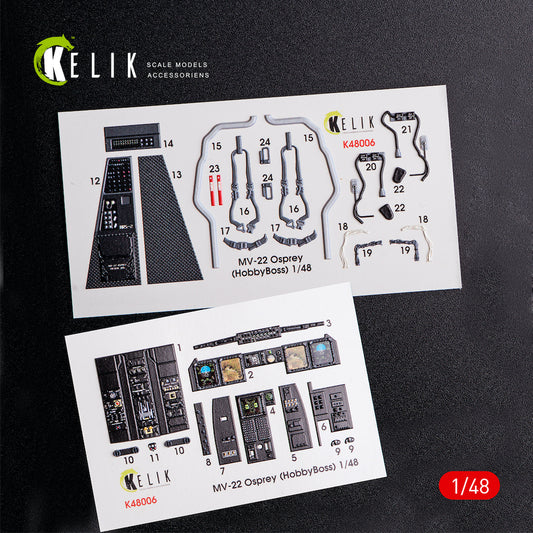 Kelik K3D48006 1:48 Bell/Boeing MV-22 Osprey interior