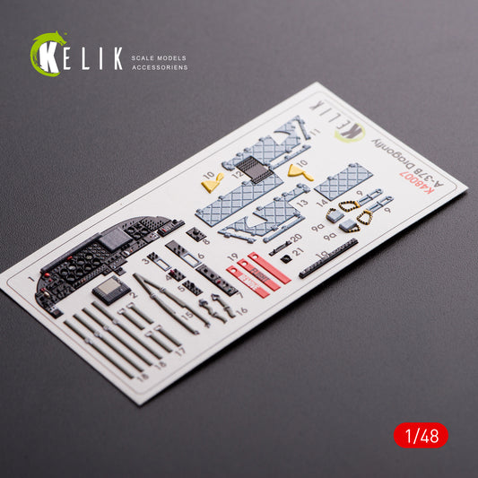 Kelik K3D48007 1:48 Cessna A-37B Dragon Fly interior
