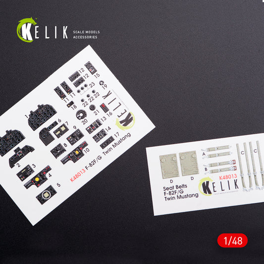 Kelik K3D48013 1:48 Noth-American F-82F/F-82G) 'Twin Mustang' interior
