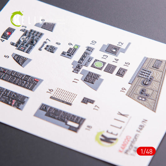 Kelik K3D48020 1:48 McDonnell F-4B/N Phantom interior