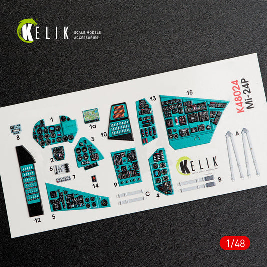 Kelik K3D48024 1:48 Mil MI-24P interior