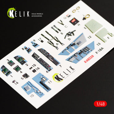 Kelik K3D48028 1:48 McDonnell-Douglas F/A-18A Hornet interior
