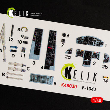 Kelik K3D48030 1:48 Lockheed F-104J Starfighter interior