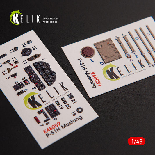 Kelik K3D48059 1:48 North-American P-51H Mustang interior