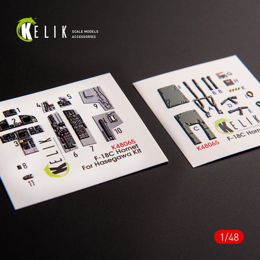 Kelik K3D48065 1:48 McDonnell-Douglas F/A-18C Hornet interior