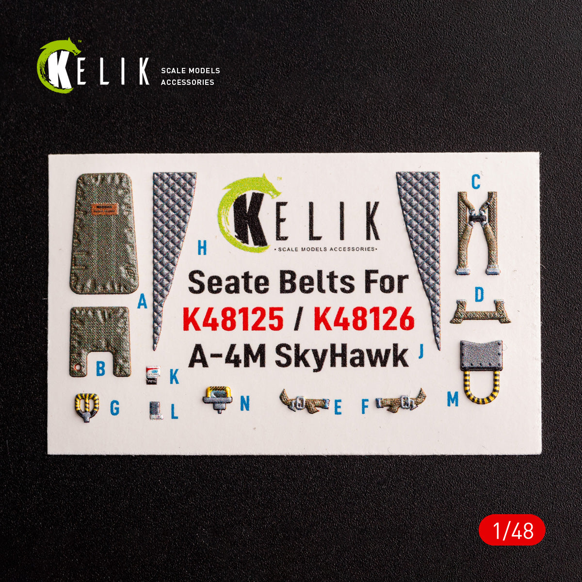 Kelik K3D48125 Douglas A-4M Late Production 3D Interior Decals 1:48