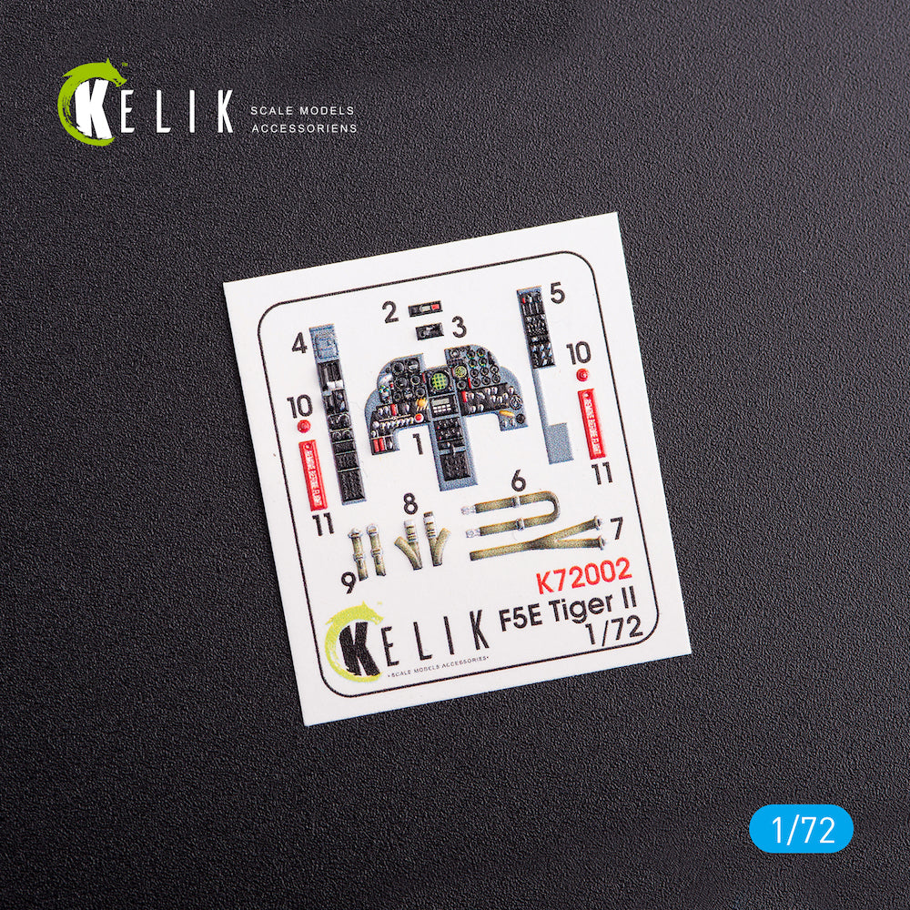 Kelik K3D72002 1:72 Northrop F-5E Tiger II Early series interior