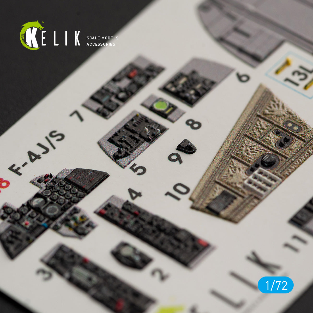 Kelik K3D72038 1:72 McDonnell F-4J/S Phantom II interior