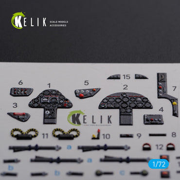 Kelik K3D72093 1:72 Folland Gnat T.1 interior