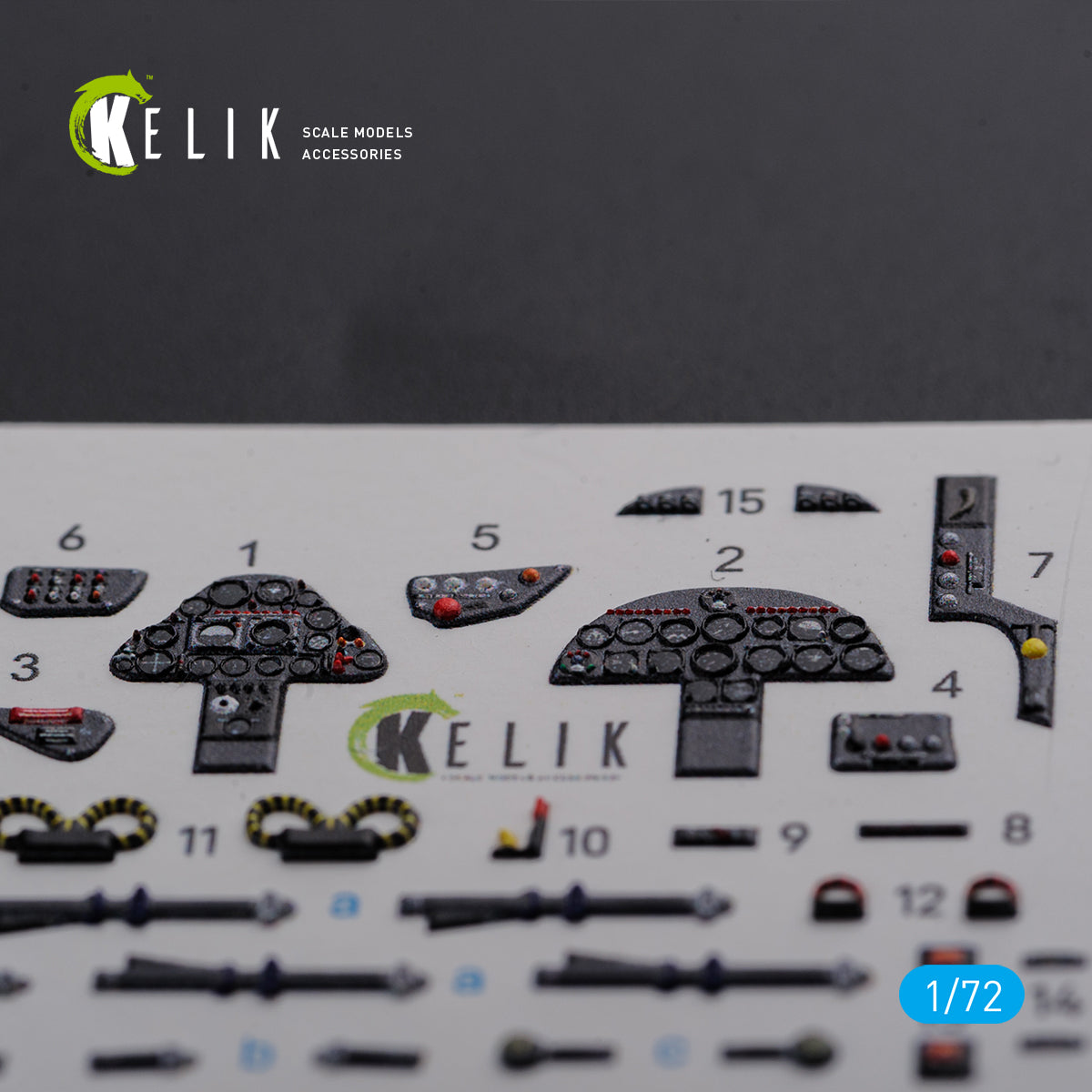 Kelik K3D72093 1:72 Folland Gnat T.1 interior