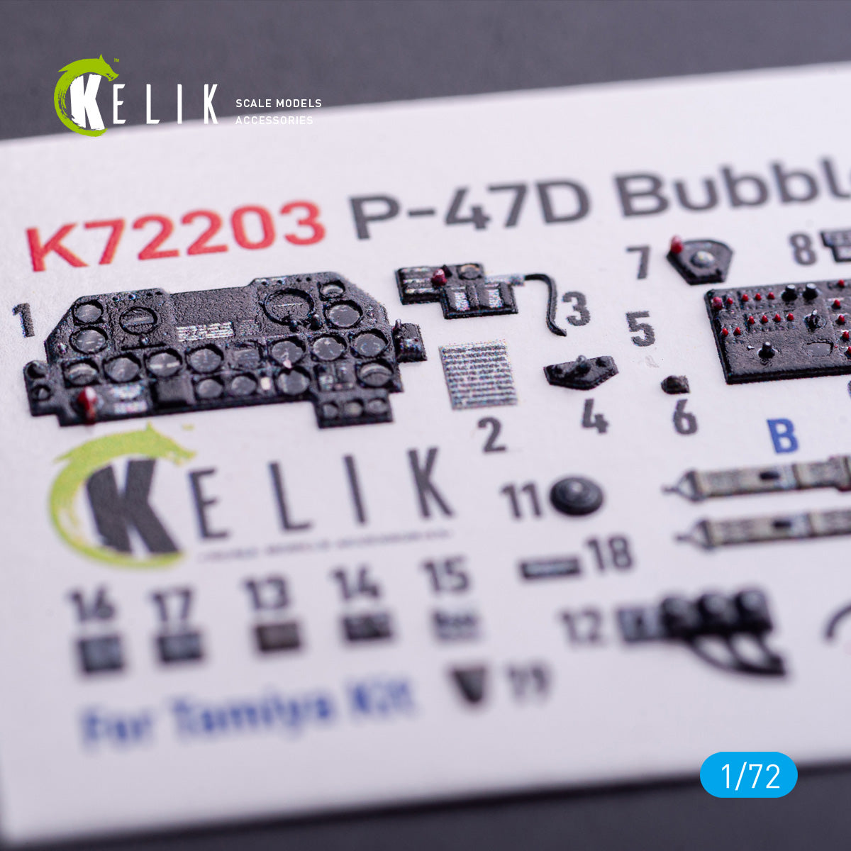 Kelik K3D72203 1:72 Republic P-47D Thunderbolt Bubbletop