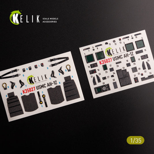 Kelik K3D35027 1:35 Bell AH-1Z interior 3D-decals