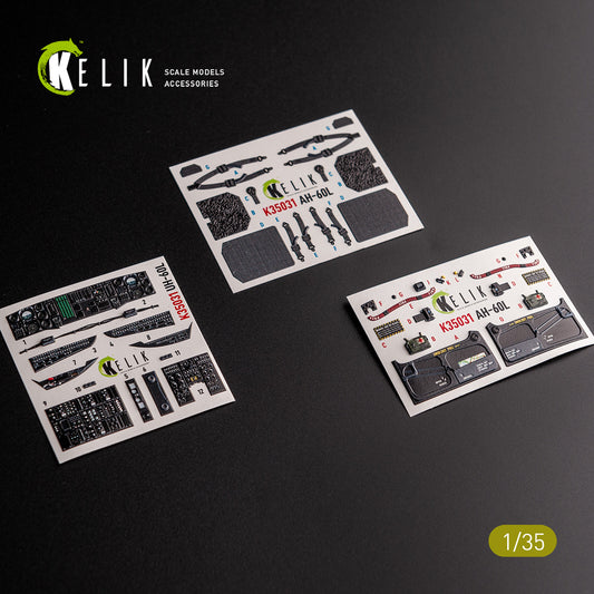 Kelik K3D35031 1:35 Sikorsky UH-60L interior 3D-decals