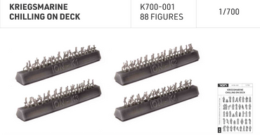 ION Model K700-001 1:700 KRIEGSMARINE CHILLING ON DECK