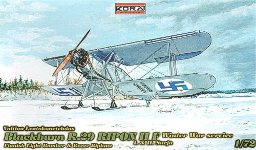 Kora KORA72128 Blackburn Ripon II F Winter War Skis Finland 1:72