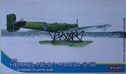Kora KORA72188 1:72 Svenska Aero Heinkel He-5/T Hansa S5B Swedish floatplane