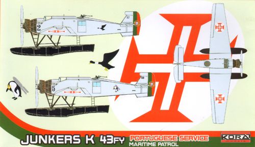 Kora KORA72193 1:72 Junkers K 43FY Floatplane Portuguese Patrol