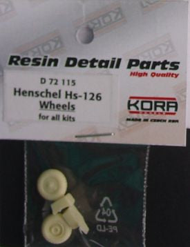 Kora KORAD72115 1:72 Wheels for Henschel Hs-126A-1/Hs-126B-1