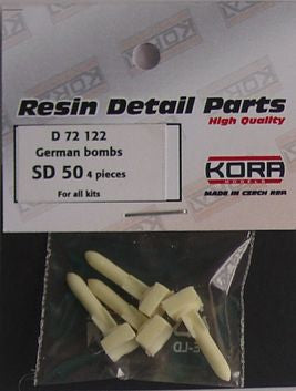 Kora KORAD72122 1:72 4 x German bombs SD-50