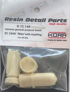 Kora KORAD72148 1:72 1 x German bomb SC-2500 'Max' with Kopfring