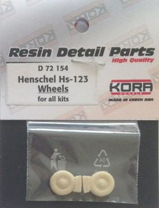 Kora KORAD72154 1:72 Wheels for Henschel Hs-123