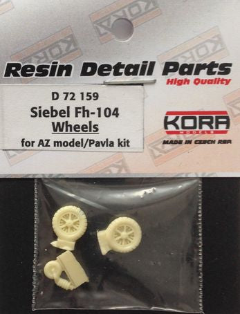 Kora KORAD72159 1:72 Wheels for Siebel Fh-104