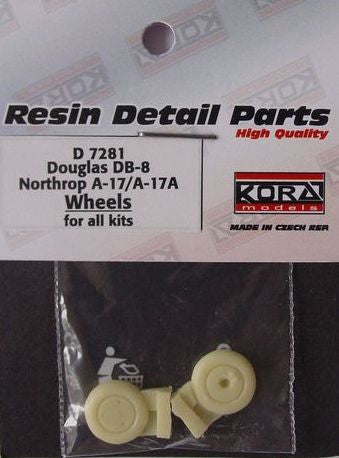 Kora KORAD7281 1:72 Wheels for Douglas DB-8/Northrop