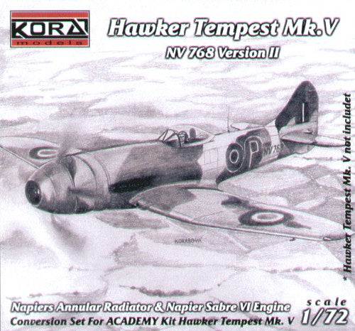Kora KORC7202 Hawker Tempest Mk.V NV768 Annular Radiator 1:72