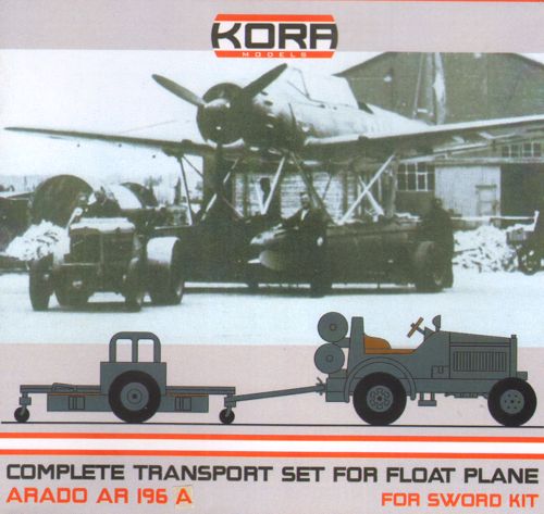 Kora KORC72103 Arado Ar-196A Transport Set Tractor & Trailer 1:72