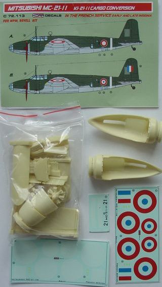Kora KORC72113 1:72 Mitsubishi MC-21-II French Service