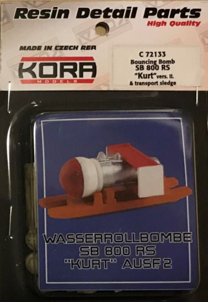 Kora KORC72133 SB 800 RS Kurt Bouncing Bomb Ausf.2 & Cart 1:72