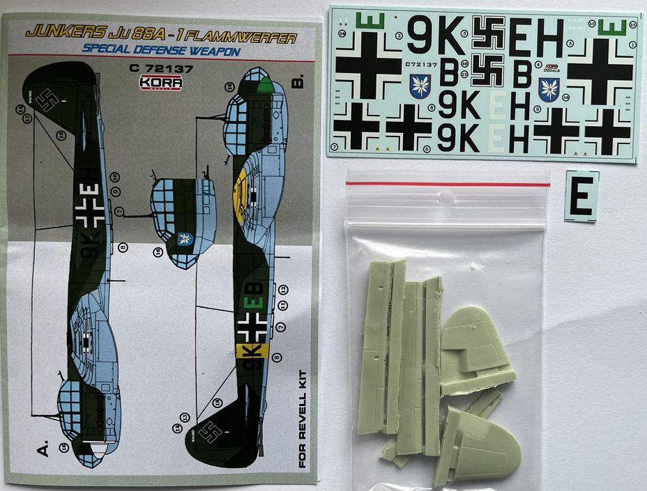 Kora KORC72137 1:72 Junkers Ju-88A-1 Flammwerfer special defense weapon