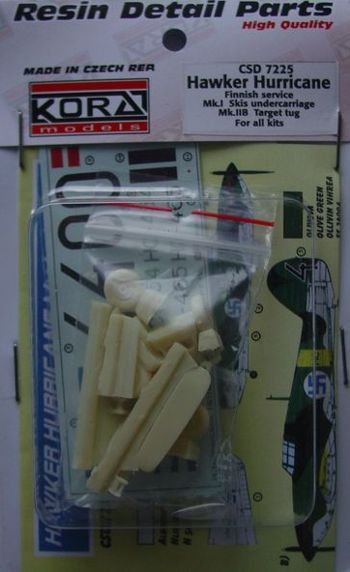 Kora KORCS7225 Hurricane Finnish Service Mk.I Skis & Mk.IIB Tug 1:72