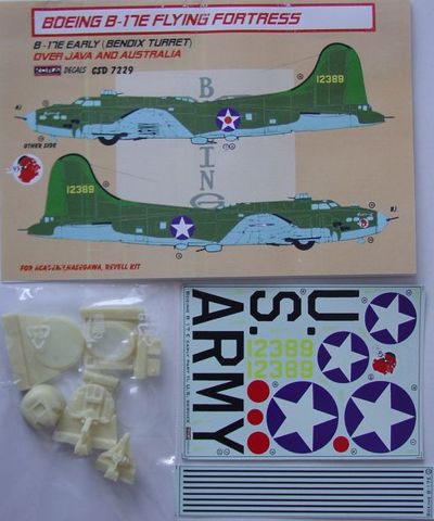 Kora KORCS7229 1:72 Boeing B-17E Flying Fortress Detail set & decal
