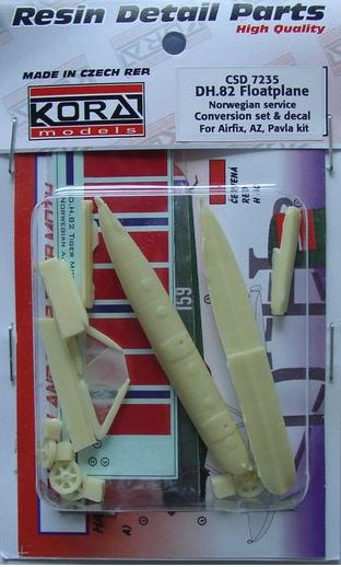 Kora KORCS7235 DH.82A Tiger Moth Floatplane Norway Conv & Decals 1:72