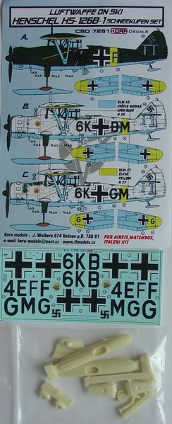 Kora KORCS7261 1:72 Henschel Hs-126B-1 Ski