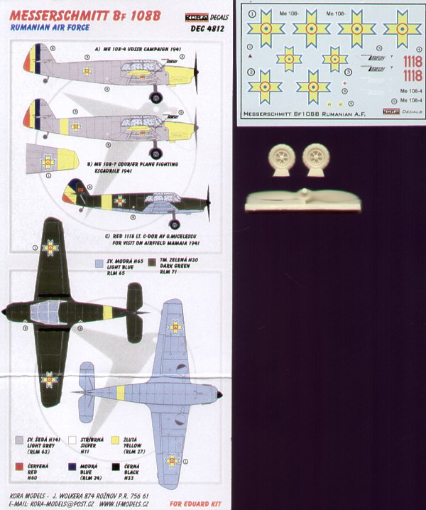Kora KORD4812 1:48 Messerschmitt Bf-108B