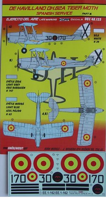 Kora KORD48125 1:48 de Havilland DH.82A Tiger Moth