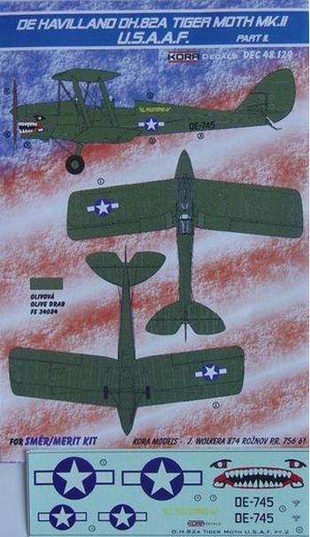 Kora KORD48129 1:48 de Havilland DH.82A Tiger Moth Mk.II