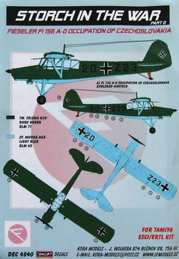 Kora KORD4840 1:48 Fieseler Fi-156A-0 'Storch'