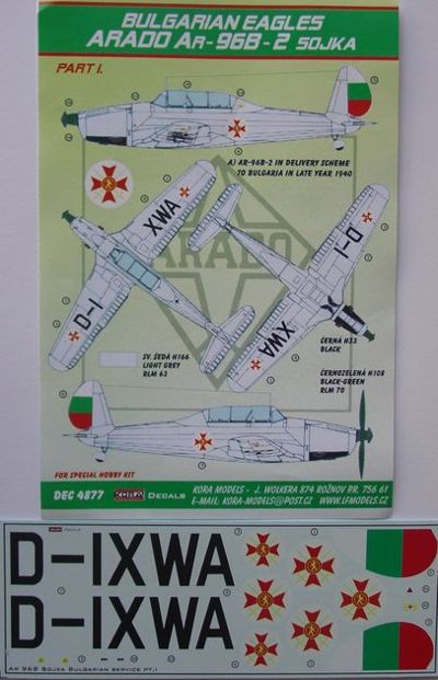 Kora KORD4877 1:48 Arado Ar-96B-2 Sojka