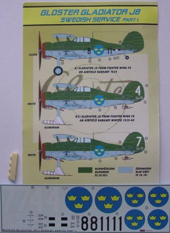 Kora KORD4881 1:48 Gloster Gladiator Mk.II J8A
