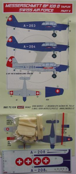 Kora KORD72128 1:72 Messerschmitt Bf-108B Taifun Part II
