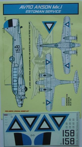 Kora KORD72147 1:72 Avro Anson Mk.I