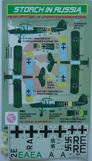 Kora KORD72156 1:72 Fieseler Fi-156C-3 in Russia