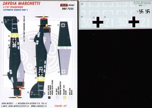 Kora KORD7233 1:72 Savoia-Marchetti SM.79T Sparviero II.